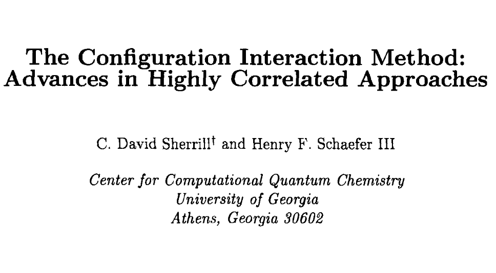 The Configuration Interaction Method: Advances in Highly Correlated Approaches cover