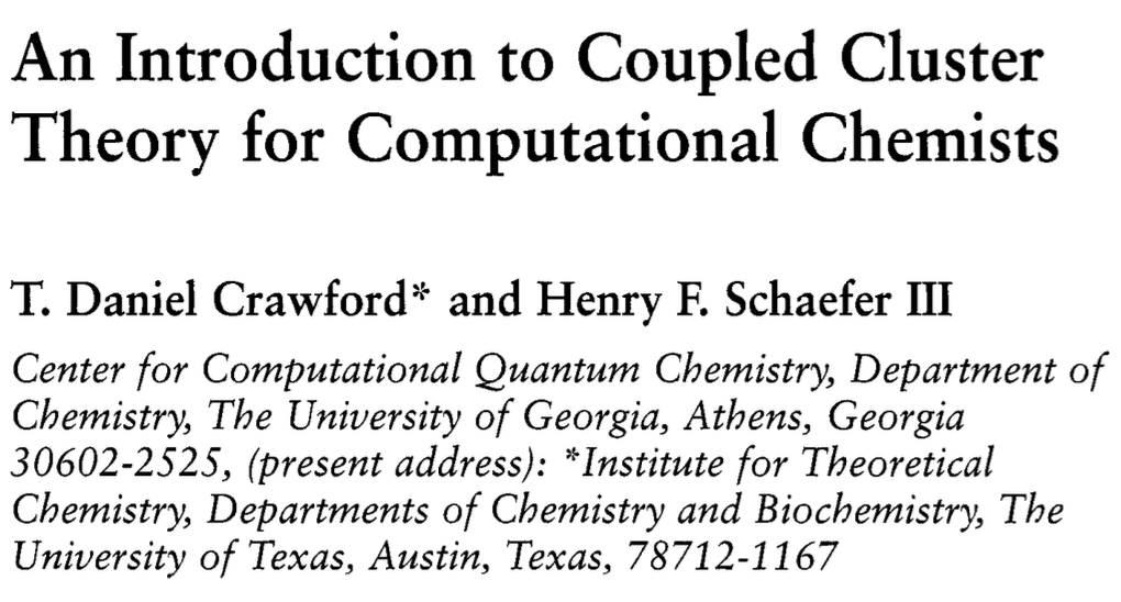 An Introduction to Coupled Cluster Theory for Computational Chemists cover