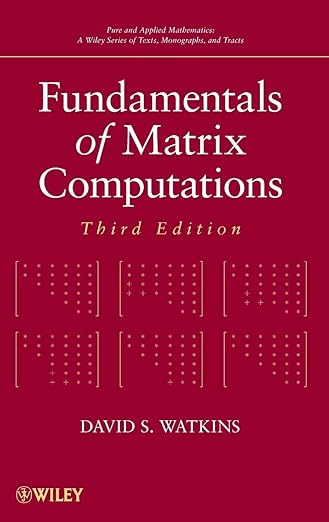 Fundamentals of Matrix Computations cover